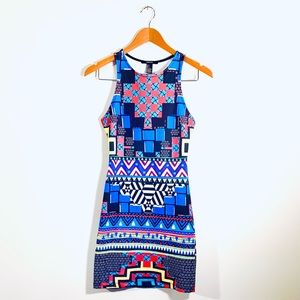 NEW Forever 21 Electric Geoprint Mini Dress